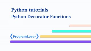 Famous Decorators in Python, Decorators With Arguments, Multiple Decorators Call. Wealth