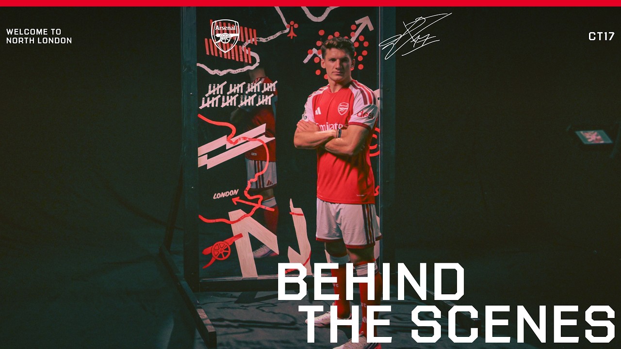 BEHIND THE SCENES | Christos Tzolis' first day as an Arsenal player 🎥