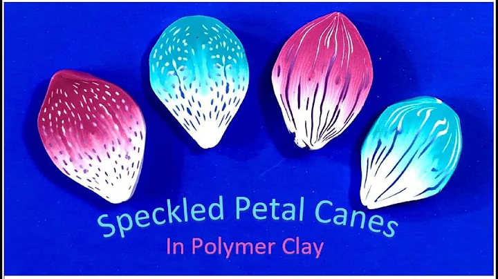 Speckled Petal Canes in Polymer Clay.