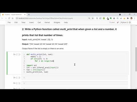 Python Problem 2 : Append the List Element by the Given number of Times by Using the Function