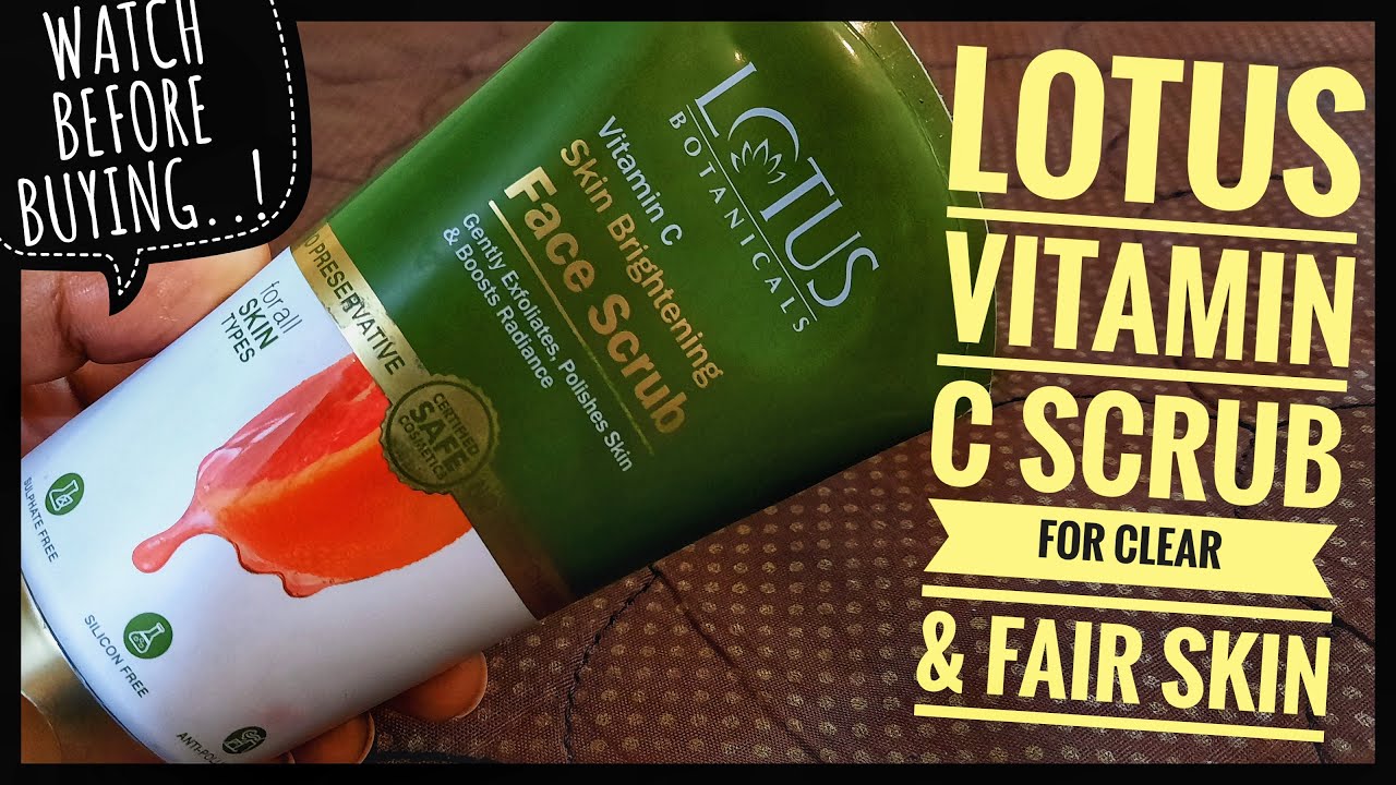 Vitamin C Scrub Lotus Botanical Vitamin C Brightening Scrub Review