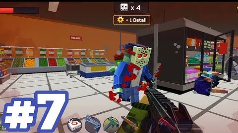 Pixel Combat: Zombies Strike| Supermarket Gameplay Walkthrough #7