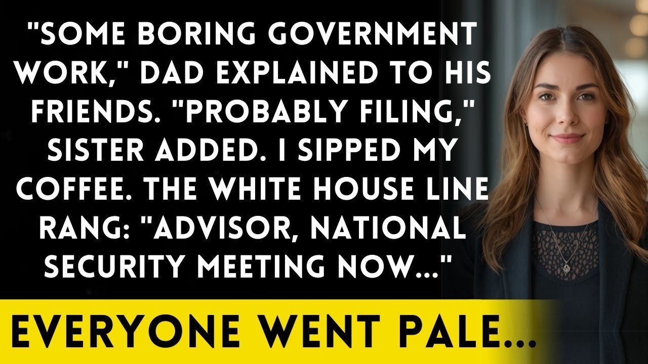 Family Dismissed My 'Government Job'   Until The President's Staff Called Their Advisor