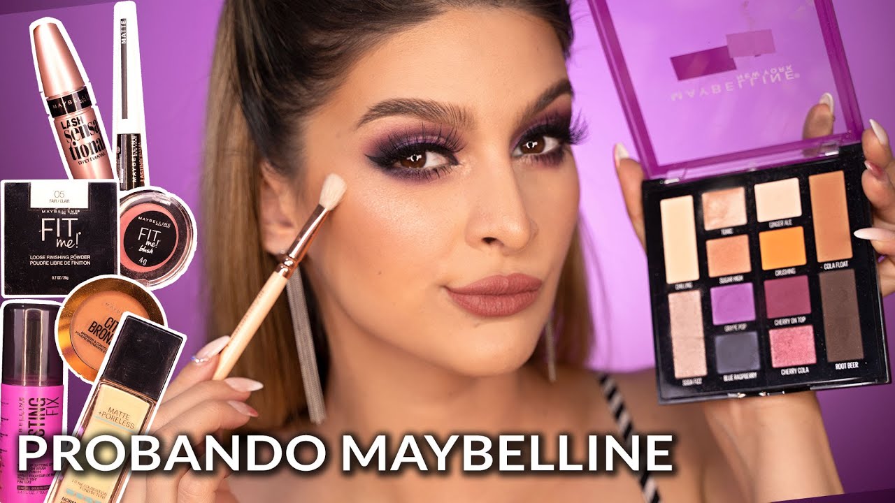 PROBANDO MAYBELLINE MAQUILLAJE DE SUPERMERCADO