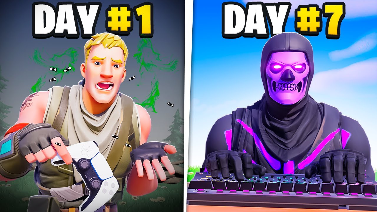 My 1 WEEK Controller To Keyboard & Mouse Progression!