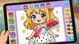 Fantasy Princess Color | Teacher-Approved Kids Coloring App! 🎨✨ screenshot 5