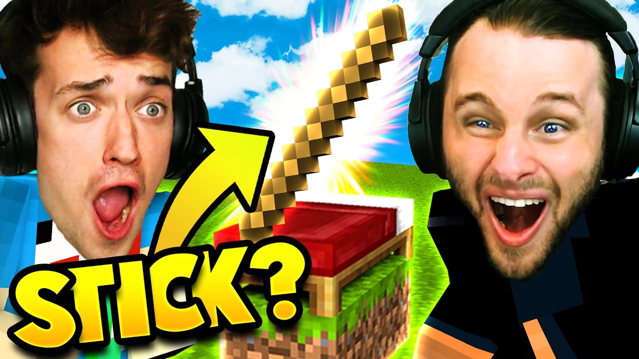 We ONLY Use Sticks! 3v3! in Minecraft: Bed Wars!
