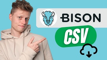 BISON APP TUTORIAL: CSV-Datei aus Bison in nur wenigen Schritten!