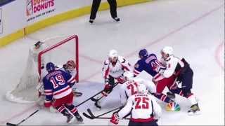 Brad Richards goal. Washington Capitals vs NY Rangers 4/28/12 NHL Hockey