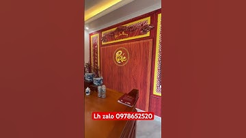 Hoàn thiện tranh dán tường 3D phòng thờ rất đẹp và sắc nét