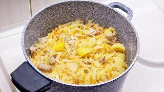 КАК ВКУСНО БЕРУ КВАШЕНУЮ КАПУСТУ, МЯСО И КАРТОФЕЛЬ ВСЕ ПРОСЯТ ДОБАВКИ) Бигос по-украински