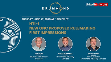 HTI 1 New ONC Proposed Rule Making   First Impressions Drummond Advisory