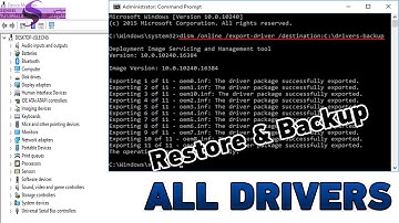 How to Backup And Restore Windows 10 Drivers Using CMD (Command Prompt) Fast And Easy