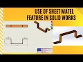 sheet metal part in solid Works software @EngineersValley_SolidWorks
