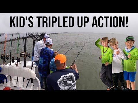 How to Catch MASSIVE Fish w/ Kid's! (Galveston Jetty's)