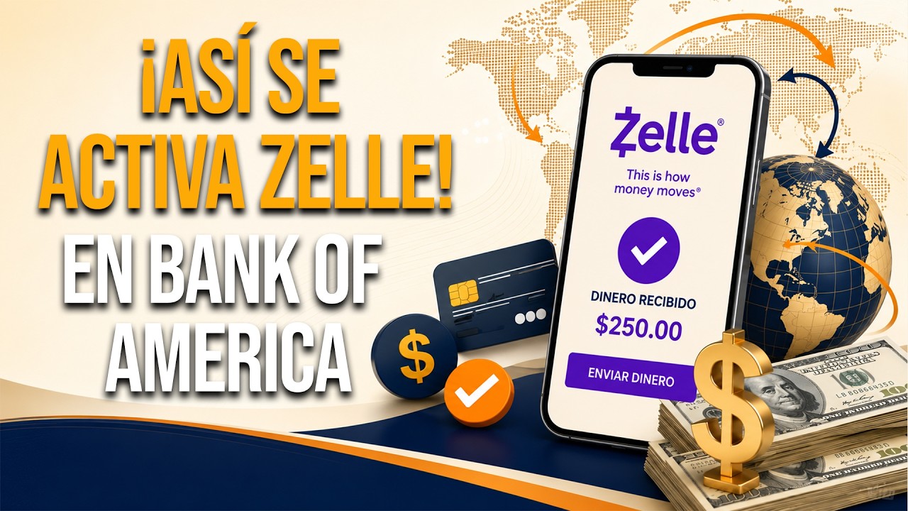 Cómo activar Zelle en Bank of America y recibir dinero