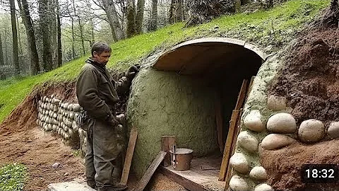 Man Builds Secret Underground Cabin in the Forest | Start to Finish by #etc #trending #viralvideo