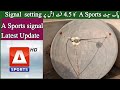 A sports signal status on paksat 38epaksat a sport signal setting 4 feet dish size