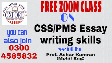 CSS/PMS Essay writing skill/technique | AlphA with AshAr
