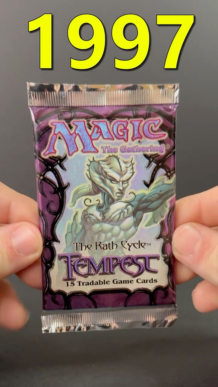 Opening a Tempest Booster Pack from 1997 #mtgcommander