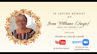Burial Service for Iona Williams || October 22, 2022