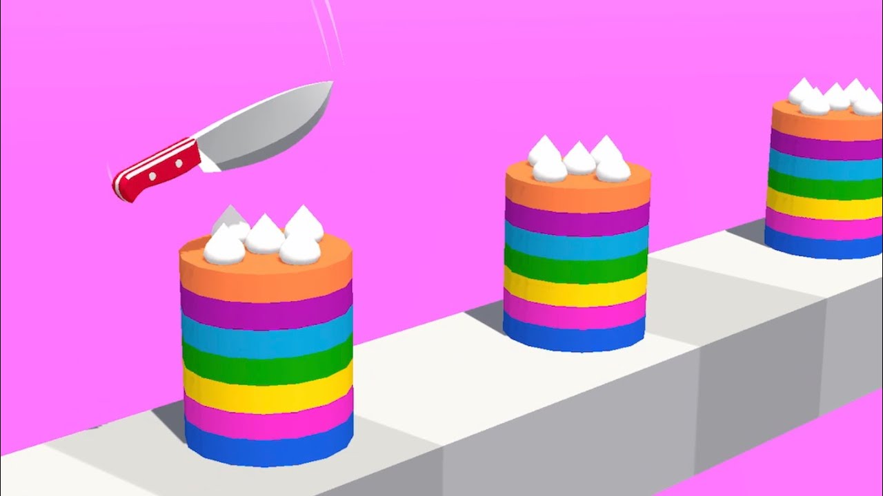 Slice it All! 🔥❤️‍🔥👩‍❤️‍💋‍👩 Very Satisfying And Relaxing ASMR Slicing Game