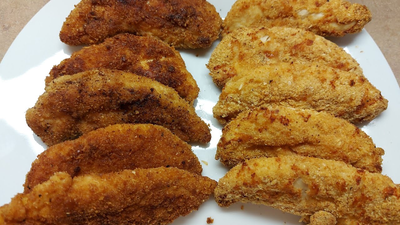 Fajitas de pollo en airfryer vs. fritas / chicken tenders cual save