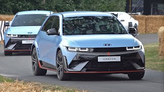 Hyundai IONIQ 5 N Debuts at Goodwood Festival of Speed 2023 - Drifting, Accelerations, Burnouts