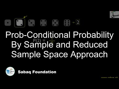 Prob-Conditional Probability By Sample and Reduced Sample Space Approach,  Lecture | Sabaq.pk |