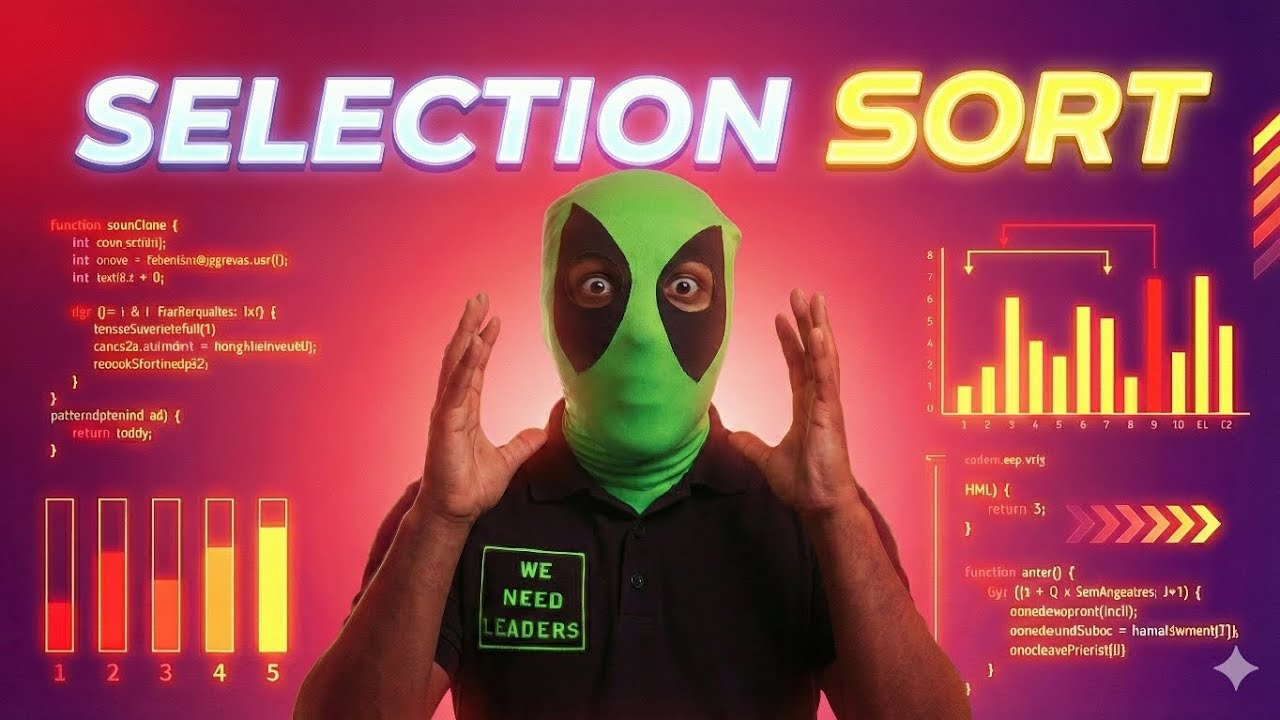 Selection Sort | Visual Animation + Step-by-Step Code Explained. - YouTube