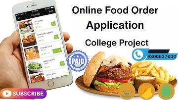 Online Food Order Application Final Year Project with Source Code