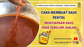 Cara Membuat U0026 Menyiapkan Saus Pentol Enak Sebelum Jualan pabrik Pusat Pentol Boska Sidoarjo