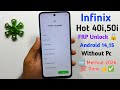 Infinix Hot 40i/50i Frp Unlock Android 14 Without Pc || Infinix Hot 50i Frp bypass 🆕 Method 💯 Done 👍