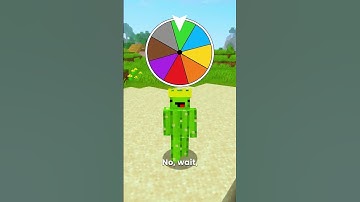 😱Minecraft, But i Can Touch A Random Color... #minecraft #shorts