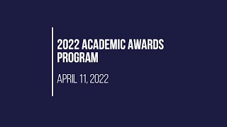 2022 Academic Awards