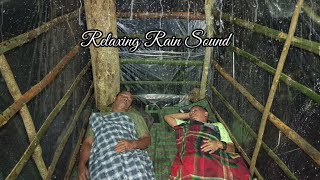 diguyur hujan deras di cabin pohon yang hangat & tidur nyenyak sampai pagi, relaxing rain sound
