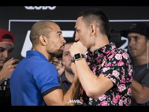 Jose Aldo vs. Max Holloway UFC 212 Media Day Staredown - MMA Fighting