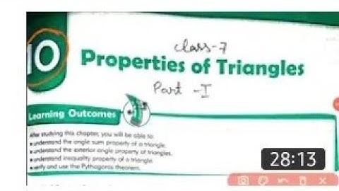 Class 7 math cbse | Chapter 10operties of Triangles Part 1 |md agrim academy4.9K