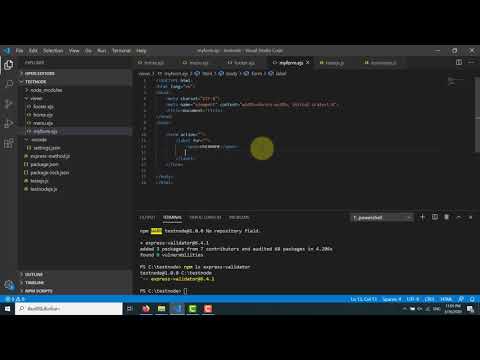 EP.30 การสร้าง Form บน Node js ด้วย ejs