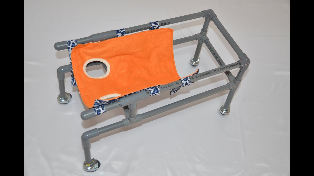 老犬介護　簡単に作れるペット用室内用歩行器