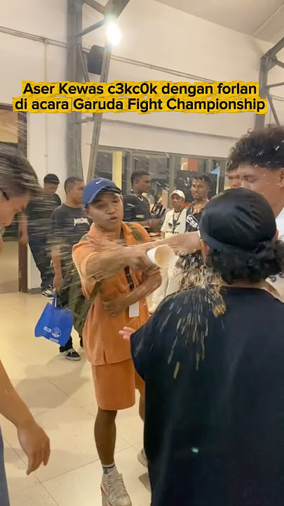 Perseteruan forlan dan aser kewas sampai siram air & d0rong2n di acara Garuda Fight Championship