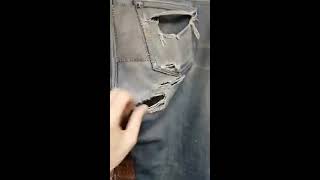 #APC PETIT STANDARD jeans in for resto work at The Denim Doctor