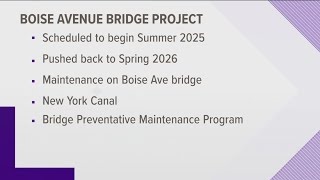 Boise Avenue Bridge Project set for spring 2026
