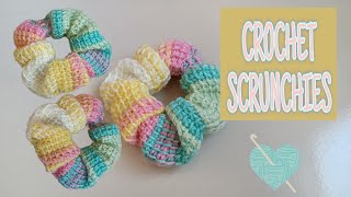 How To Crochet Scrunchies - Free Pattern \\ Beginner Friendly And Easy!