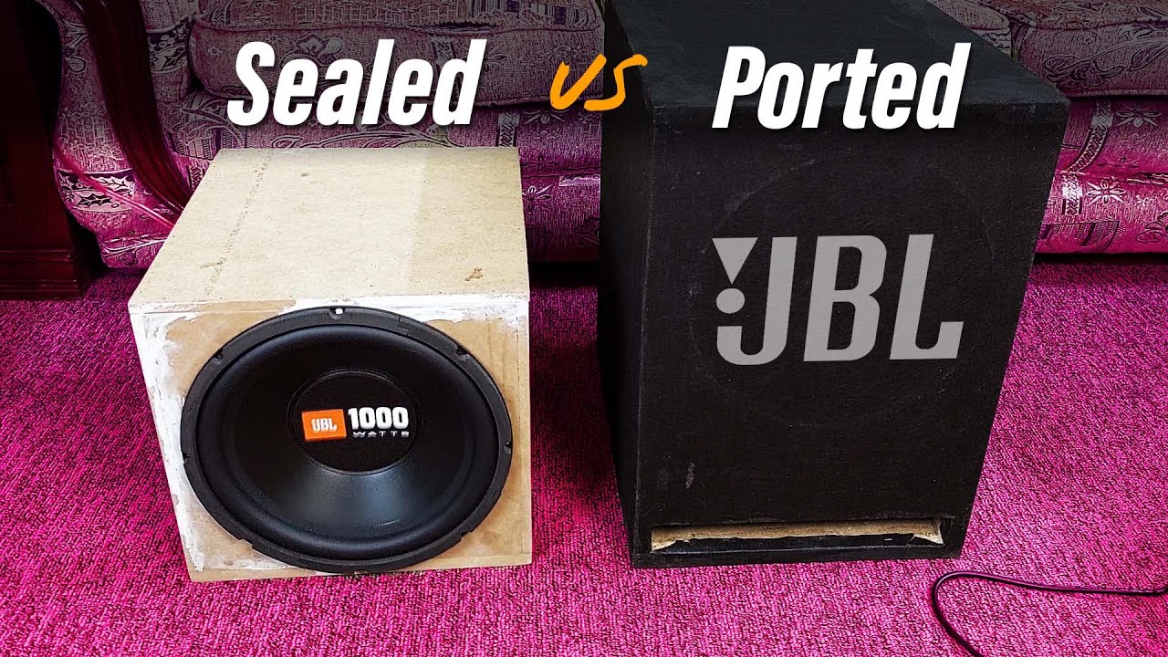 JBL Subwoofer Box Fitting Ported or Sealed box size CS 1214 YouTube