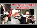 My toddler&#39;s first haircut: I tried cutting his hair myself and this is what happened + a few tips