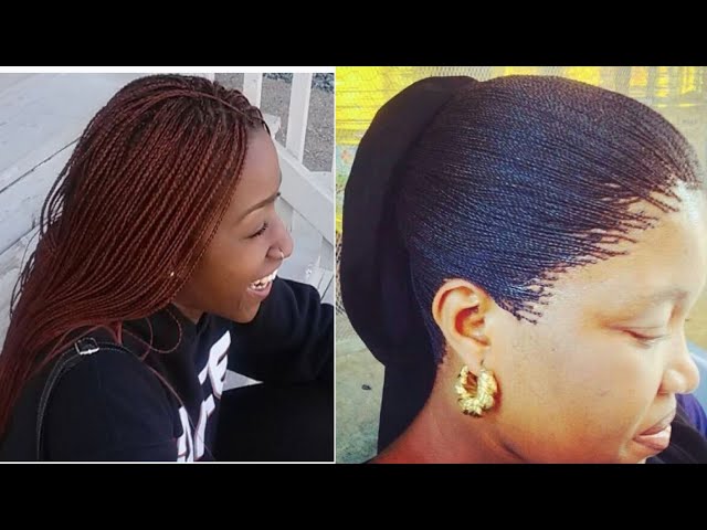 MICRO AND MEDIUM BEAUTIFUL BOX BRAIDS HAIRSTYLES 