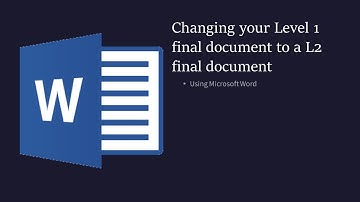 Word Processing Level 2 Final Document  (S Fitzpatrick)