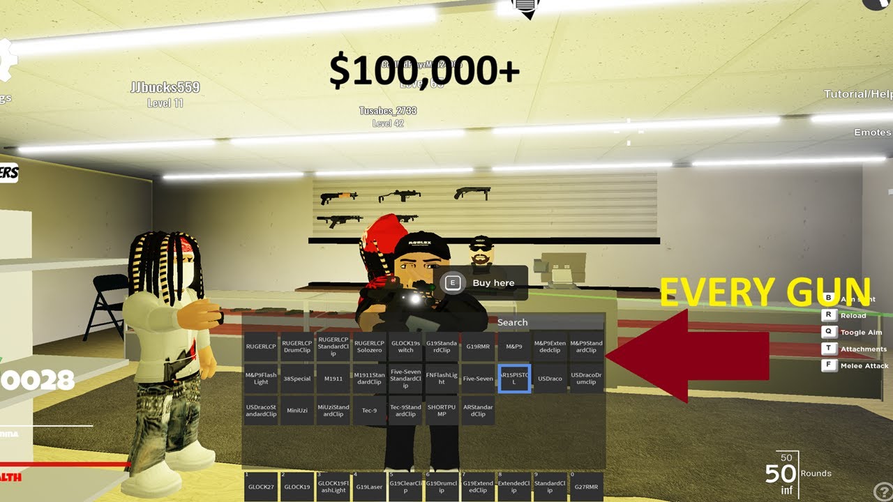 Street Shootout (Alpha) EVERY Gun and EVERY Attachment in one video ...