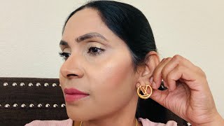 LOUIS VUITTON LOUISE HOOP EARRINGS - UNBOXING AND REVIEW 